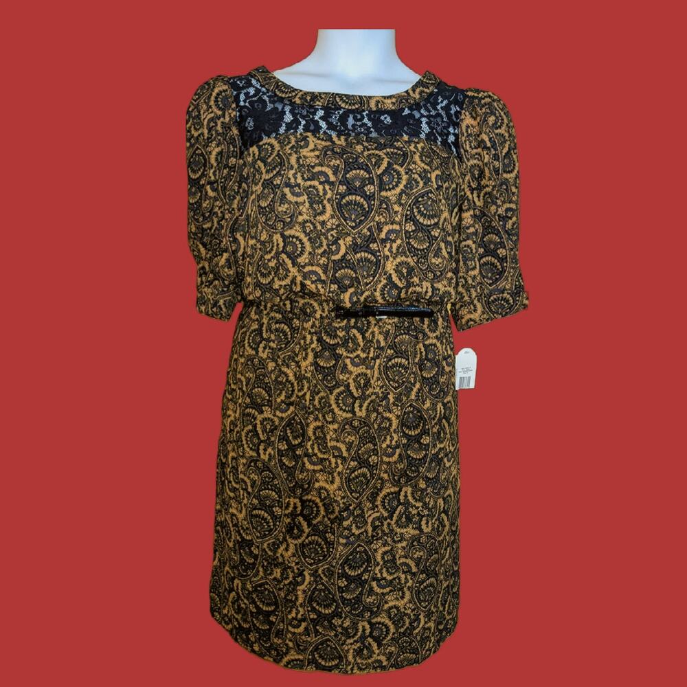 Jessica Simpson Modern Vintage Style "Ravenna Caper" Dress, Size 14 NWT